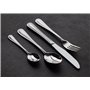 TB Collection® - Ménagère 24 pièces Design Perle - Set de Couverts de Table en Acier Inoxydable Forgé pour 6 Personnes - Finitio
