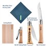 OPINEL - Kit Cuisine Nomade - Couteau Cranté + Tire-Bouchon Décapsuleur + Éplucheur + Planche à Découper + Serviette - Lame Acie