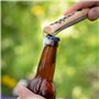 OPINEL - Kit Cuisine Nomade - Couteau Cranté + Tire-Bouchon Décapsuleur + Éplucheur + Planche à Découper + Serviette - Lame Acie