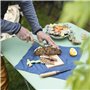 OPINEL - Kit Cuisine Nomade - Couteau Cranté + Tire-Bouchon Décapsuleur + Éplucheur + Planche à Découper + Serviette - Lame Acie