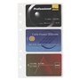 Exacompta - 18208E - Recharge Pochettes Cartes de Visite pour Organiseur Exatime 17 - Pochettes de 3 rangements - Transparentes