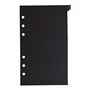 Exacompta - 18223E - Recharge intercalaires alphabétiques A-Z pour Organiseur Exatime 17 - 12 feuillets en plastique noir