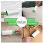 Brosse Adhésive Anti Poils d'animaux, Cheveux, Poussière HAUTE COUTURE - 1 Rouleau + 10 Recharges de 58 Feuilles