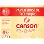 CANSON - Pochette 12 feuilles de papier bristol à dessin 24x32cm - 250g/m²