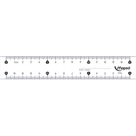 MAPED 146507 Règle Essentials 15 cm double graduation