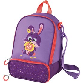 Maped Picnik - Sac Repas Isotherme Lapin Violet Fluo - 2 Compartiments - Bandoulière Amovible Utilisable en Sac à Dos - Elastiqu
