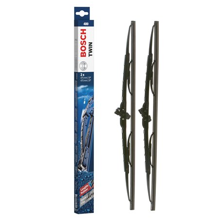 Bosch Balais d'Essuie–Glace Plats Conventionnel Twin 480