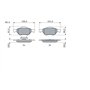 Bosch BP306 - Plaquettes de Frein Avant pour Voiture - Qualité Bosch - Réduction du Bruit et de la Poussière - Certifié ECE-R90 