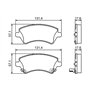 Bosch BP445 - Plaquettes de Frein Avant pour Voiture - Qualité Bosch - Réduction du Bruit et de la Poussière - Certifié ECE-R90 