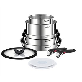 Tefal Ingenio Emotion L897SA74 Lot de 10 casseroles et poêles en acier inoxydable