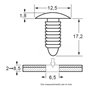 Agrafes pour vehicules type peugeot-citroen Restagraf Ref: 1349