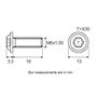 Restagraf - Vis Ronde Large Torx Spéciales Carrosserie - Acier Classe 8.8 - Diam. M6-1.00 x 16 mm - Réf. 9614 - Compatible avec 