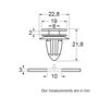 Restagraf - Fixations Agrafe de Panneau pour Garniture Intérieure & Porte - Compatible avec AUDI A2, A3, A4 CABRIOLET, SEAT IBIZ