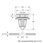 Restagraf - Fixations Agrafe de Panneau pour Garniture Intérieure & Extérieure - Compatible avec Lexus, Toyota - Réf. 12381 - Sa