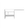 EINSACC Kit Dressing sous comble Artic EKIPA - Décor mélaminé Blanc - 1 penderie - L197 x P50 x H94 cm