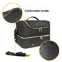 Organisateur de vernis à ongles Sac De Rangement De Vernis À Ongles, 60 Bouteilles, Kit De Soins De Maquillage Cosmétique Portab