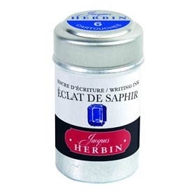Herbin 20116T - Une boite de 6 cartouches d'encre pour stylo-plumes et stylos roller (produit sans emballage - objectif zéro déc