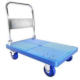 GXMDSGZ Chariots à Main Pliables Robustes de 350 kg 90 x 60 cm Chariots à brouette Pliables Chariot à Plate-Forme en Plastique B