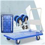 GXMDSGZ Chariots à Main Pliables Robustes de 350 kg 90 x 60 cm Chariots à brouette Pliables Chariot à Plate-Forme en Plastique B
