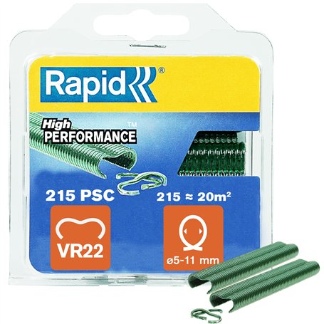 Rapid VR22 - Agrafes à Grillage en Acier Galvanisé