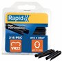 Rapid VR22 - Agrafes à Grillage en Acier Galvanisé Plastifié Noir