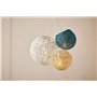 OSTARIA Abat-jour suspendu en forme de boule, Blanc, 20 x 19 x 20 cm
