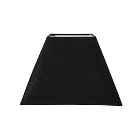 OSTARIA 98423 Abat-jour Carré Noir Base 27cm Dim : 27x27xH19cm