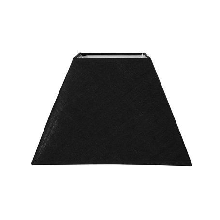 OSTARIA 98423 Abat-jour Carré Noir Base 27cm Dim : 27x27xH19cm