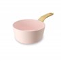 MENASTYL - Casserole 16cm avec revêtement antiadhésif céramique (Sans PFAS/Sans PTFE) tous feux dont induction - En Aluminium -