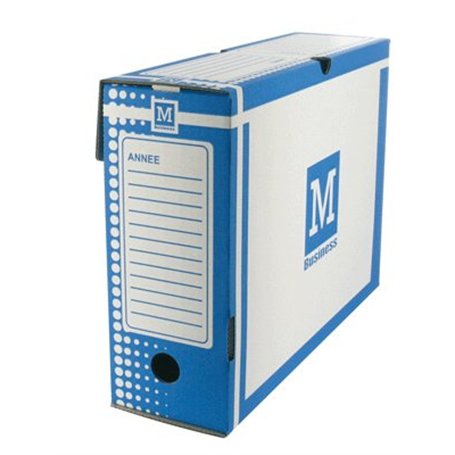 Majuscule-boite Archive 34 x 25 Dos 10 cm Bleu Lot de 25