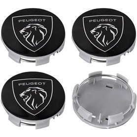 dzggs 4 pièces Auto Cache Moyeux pour Peugeot 308 2021-2023 60mm