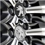 dzggs 4 pièces Auto Cache Moyeux pour Peugeot 308 2021-2023 60mm, ABS Aluminium Enjoliveur Centre Roue Couvercle de Moyeu Centra