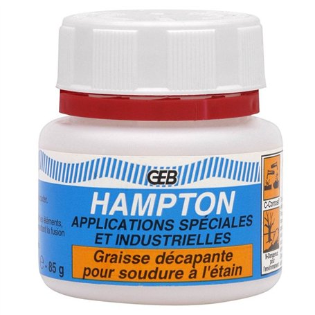 GEB 100111 Hampton Graisse décapante pour soudure à étain Boîte N° 1 175 g