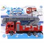FLYPOP'S - Camion Pompier - Mini Véhicule - 020185 - Modèle Aléatoire - Plastique - Véhicule Friction - Voiture - Echelle - Nace