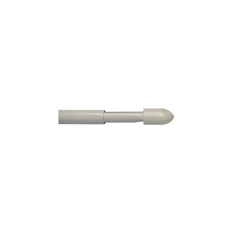 Ateliers28 MOBOIS 2 tringles Rondes Extensibles 50/80cm 4 pitons Blanc