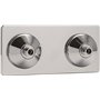 FIXSYSTEM Kit platine de sortie cloison alimentation mâle 15x21 (1/2) - sorties mâle 12x17 (3/8) pour robinet Lavabo/Evier - Ins
