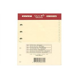 Quo Vadis - Accessoires de TIMER - Recharge BLOC-NOTES pour TIMER 14 - Papier ivoire Clairefontaine - Format 8x12