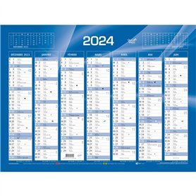 QUO VADIS - 1 Calendrier de Banque Bleu - Année 2025-55x40
