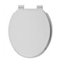 Wirquin 20719572 Abattant wc Family avec fermture ralentie et charnières plastiques, blanc