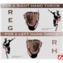 JL-120 gant de baseball initiation PU outfield 12', pour gaucher, noir