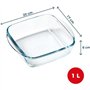 Plat air fryer - PYREX - 1450141 - Carré - En verre borosilicate - 20 x 17 cm