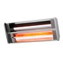 FAVEX - Chauffage électrique Riva II - Extérieur - Support Mural Ajustable - Télécommande - 50 x 8 x 25 cm - INOX