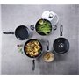 Beka 13075244 Pro Induc Anthracite sauteuse + couvercle verre en aluminium intérieur revêtu 24 cm