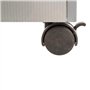 Les Douces Nuits de Maé Coffre de Rangement à Roulettes Gris 48 x 28.5 x 28 cm Rectangulaire avec Charnière et Roues pour Jouets