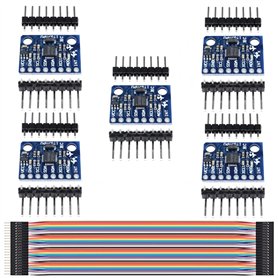 Youmile 5Pack MPU-6050 Module d'accéléromètre GY-521 Gyroscope à 3 axes Accéléromètre à 3 axes Capteur 6DOF Convertisseur AD 16