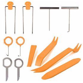 Malayas - Kit de 12 PCS Outil Démontage Garniture Installation Audio Intérieure Suppression Renovation Trim pour panneau/autorad