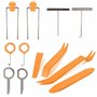 Malayas - Kit de 12 PCS Outil Démontage Garniture Installation Audio Intérieure Suppression Renovation Trim pour panneau/autorad