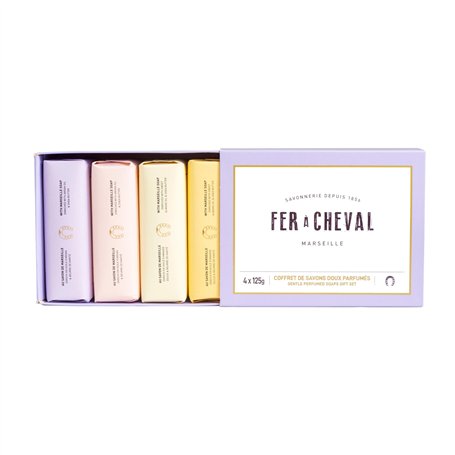 Coffret de Savons Doux Parfumés 4 X 125G