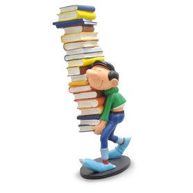Plastoy - 00300 - Resine-Gaston Portant Une Pile De Livres