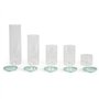 Set de 5 bocaux de conservation - LIVOO - MEN399 - 450 ml - Verre borosciliate - Couvercle en silicone et verre